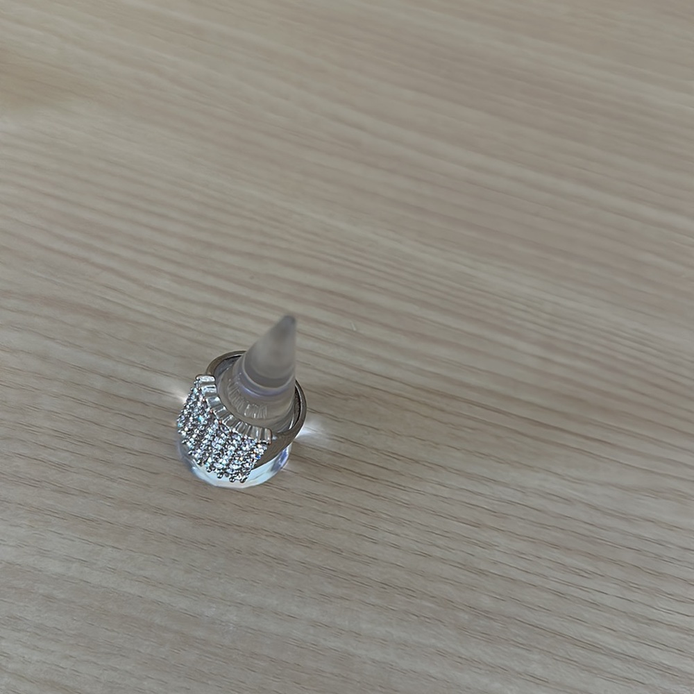 Express Silver Rhinestone Ring 8 - Picture 6 of 7